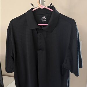 Top-Flite Men's Classic Black Polo Shirt